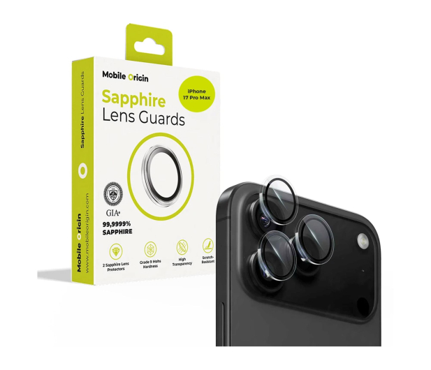 Mobile Origin Sapphire Lens guards do Phone 17 Pro / 17 Pro Max clear - 1363049 - zdjęcie